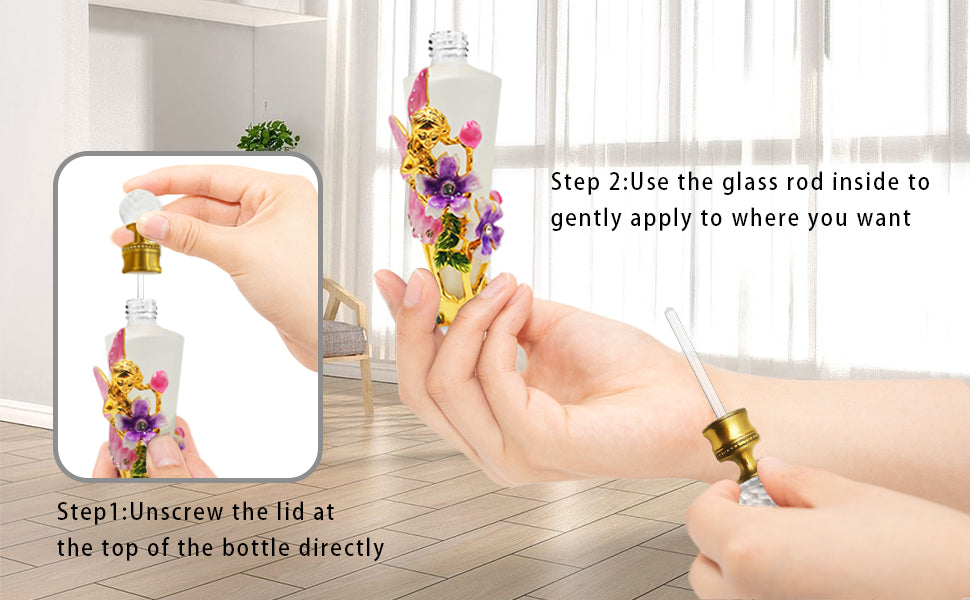 Whimsy Fairy Glass Bottle